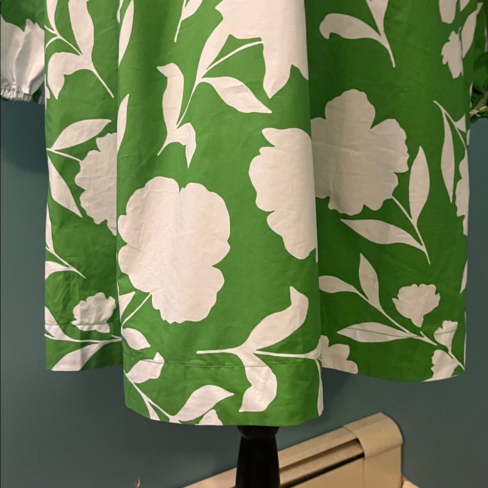 NWT Kate Spade New York x Target Poplin Long Sleeve Green Mini Dress Size Small - Picture 8 of 16